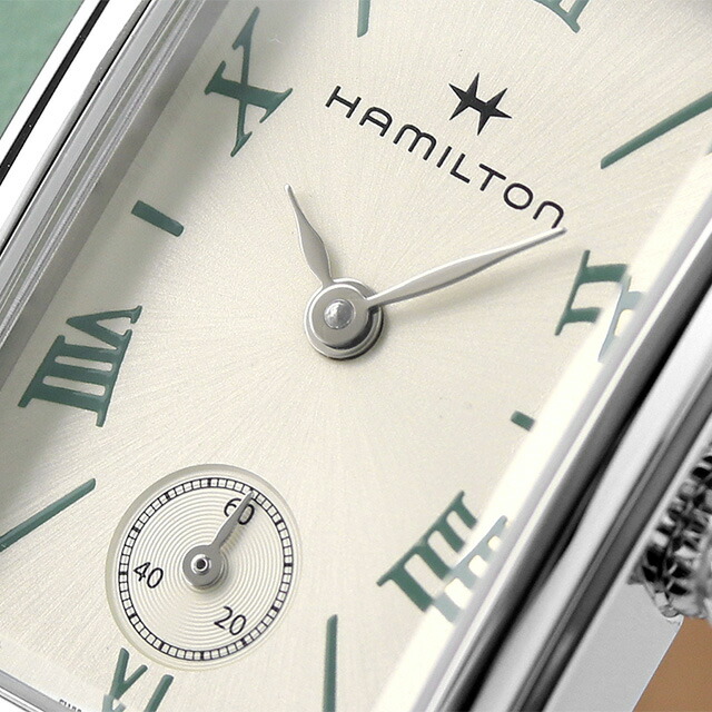 ハミルトン アメリカンクラシック アードモア 二重巻き 23.5mm クオーツ 腕時計 レディース 革ベルト HAMILTON H11221852 アナログ シルバー グリーン スイス製 ブランド おしゃれ 防水 軽い 華奢 かわいい プレゼント 女性 実用的