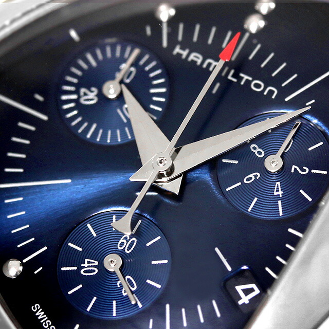 ハミルトン ベンチュラ クロノ 32mm クオーツ 腕時計 メンズ クロノグラフ HAMILTON H24432941 アナログ ブルー スイス製 ブランド おしゃれ 防水 プレゼント 男性 実用的