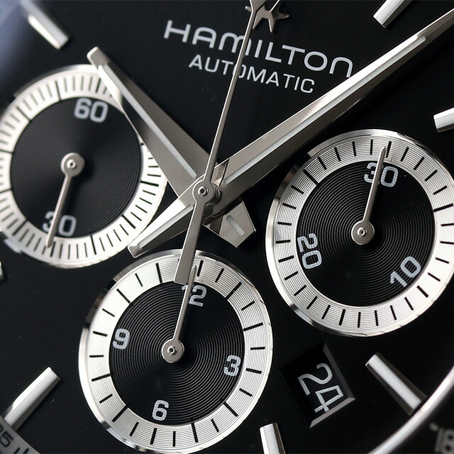 ハミルトン ジャズマスター パフォーマー 42mm 自動巻き 機械式 腕時計 メンズ クロノグラフ HAMILTON H36606130 アナログ ブラック 黒 スイス製 ブランド おしゃれ 防水 プレゼント 男性 実用的