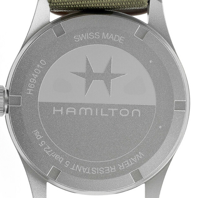 ハミルトン カーキ フィールド 38mm クォーツ 電池式 腕時計 ブランド メンズ HAMILTON KHAKI FIELD H69401960 アナログ カーキグリーン スイス製 おしゃれ 防水 プレゼント 男性 実用的