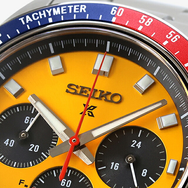 セイコー プロスペックス スピードタイマー ソーラー 腕時計 ブランド メンズ クロノグラフ SEIKO PROSPEX HBJ004P アナログ ブライトイエロー おしゃれ 防水 文字盤 大きい プレゼント 男性 実用的
