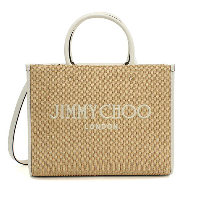 ジミーチュウ カゴバッグ レディース JIMMY CHOO イタリア AVENUE M TOTE U ベージュ系 バッグ 手提げ ブランド 高級 おしゃれ プレゼント 女性 実用的 かわいい