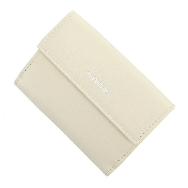 ジル サンダー 三折財布小銭入付き レディース JIL SANDER イタリア J07UI0009 ホワイト系 財布 ウォレット ブランド 高級 おしゃれ プレゼント 実用的