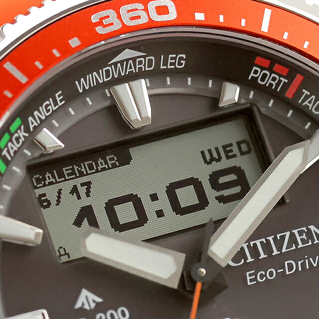 シチズン プロマスター MARINEシリーズ コンビネーションウオッチ Wave Tracker ヨットタイマー エコ・ドライブ 腕時計 ブランド メンズ クロノグラフ ソーラー CITIZEN PROMASTER JV3000-13E おしゃれ 防水 文字盤 大きい プレゼント 男性 実用的