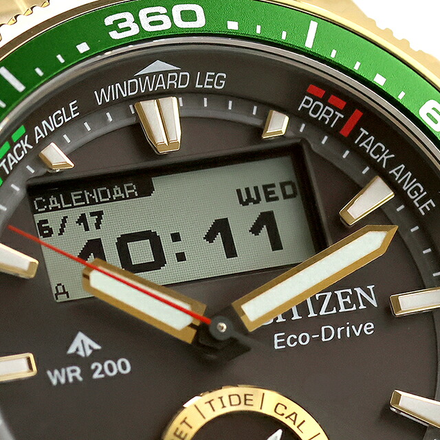 シチズン プロマスター MARINEシリーズ コンビネーションウオッチ Wave Tracker ヨットタイマー エコ・ドライブ 腕時計 ブランド メンズ クロノグラフ ソーラー CITIZEN PROMASTER JV3002-51E おしゃれ 防水 文字盤 大きい プレゼント 男性 実用的