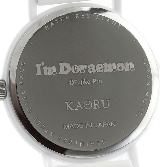 カオル アイムドラえもん マリンパイレーツモデル 甘い香り クォーツ 電池式 腕時計 ブランド メンズ レディース KAORU KAORU007W2 アナログ オレンジ ホワイト 白 日本製 おしゃれ 防水 プレゼント 実用的