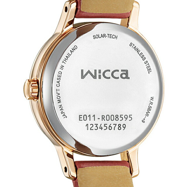 シチズン ウィッカ ソーラーテック 腕時計 レディース CITIZEN wicca KH4-963-14 アナログ ホワイト レッド 白 ブランド おしゃれ 防水 軽い 華奢 かわいい プレゼント 女性 実用的