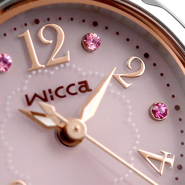 シチズン ウィッカ ソーラー レディース 腕時計 KH9-914-93 CITIZEN wicca ピンク 時計 ブランド おしゃれ 防水 軽い 華奢 かわいい プレゼント 女性 実用的