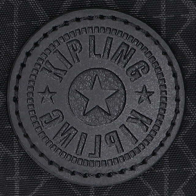 キプリング ボストンバッグ レディース ブランド Kipling クールデフィア ロゴ ワンポイント 総柄 2WAY KI6017-K59 Signature Emb 黒 手提げ 高級 おしゃれ プレゼント 女性 実用的 かわいい