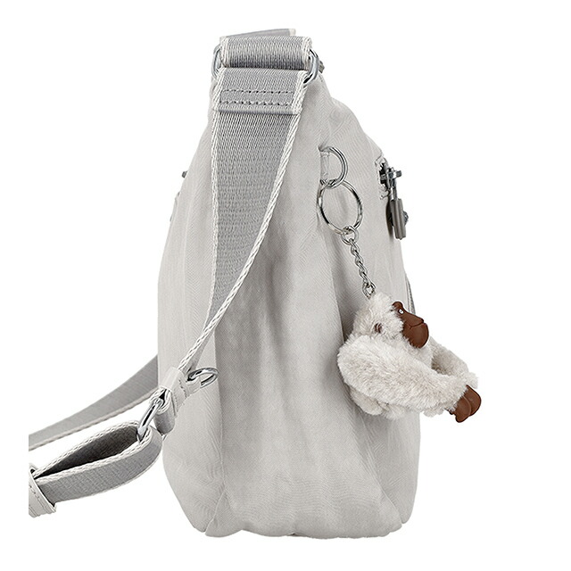 キプリング ショルダーバッグ レディース ブランド Kipling CHINA KI92620NR COOL FOG ライトグレー 斜めがけ 高級 おしゃれ プレゼント 女性 実用的 かわいい