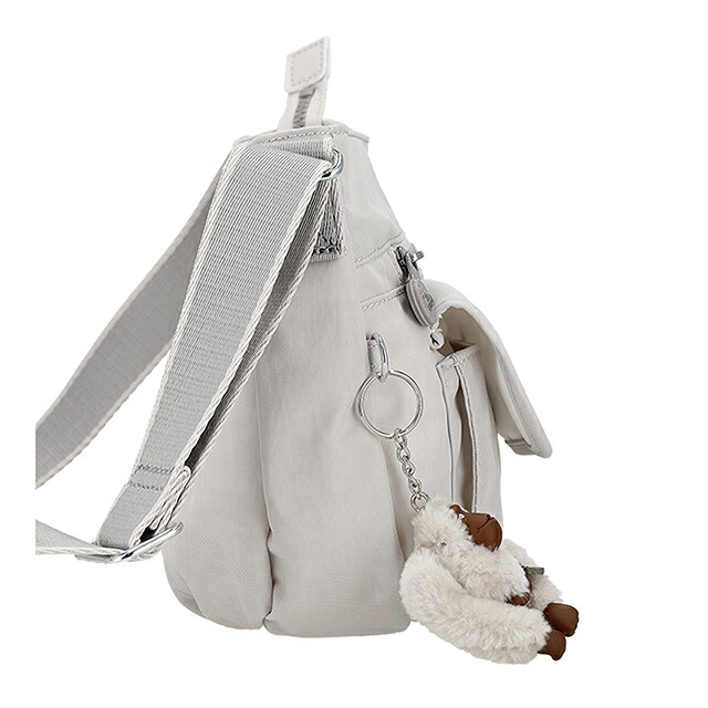 キプリング ショルダーバッグ レディース ブランド Kipling CHINA KI93900NR COOL FOG ライトグレー 斜めがけ 高級 おしゃれ プレゼント 女性 実用的 かわいい