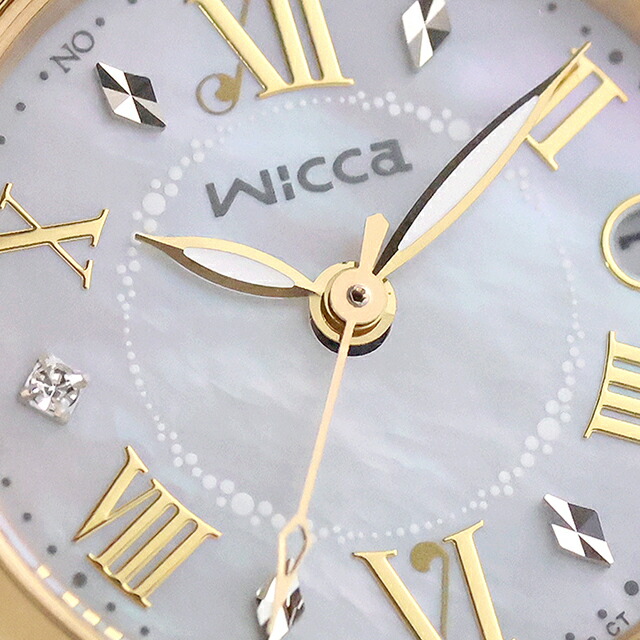 シチズン ウィッカ ソーラーテック電波 腕時計 ブランド レディース 電波ソーラー CITIZEN wicca KL0-537-21 アナログ ホワイトシェル 白 おしゃれ 防水 軽い 華奢 かわいい プレゼント 女性 実用的