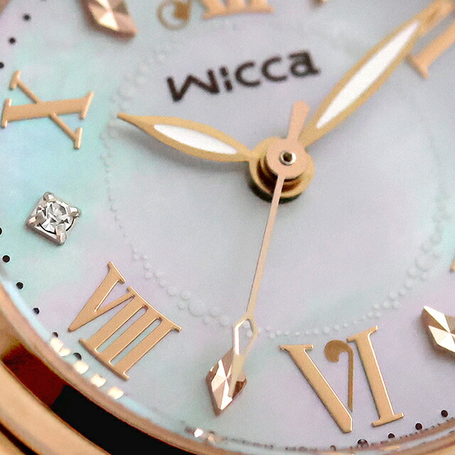 シチズン ウィッカ ソーラーテック電波 腕時計 ブランド レディース 電波ソーラー CITIZEN wicca KL0-561-21 アナログ ホワイトシェル ピンクゴールド 白 おしゃれ 防水 軽い 華奢 かわいい プレゼント 女性 実用的