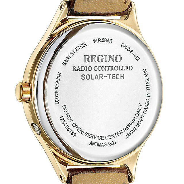 シチズン レグノ ソーラーテック 電波ソーラー 腕時計 ソーラー電波腕時計 ソーラー電波時計 レディース 革ベルト CITIZEN REGUNO KS1-228-30 アナログ ゴールド ブラウン ブランド おしゃれ 防水 軽い 華奢 かわいい プレゼント 女性 実用的