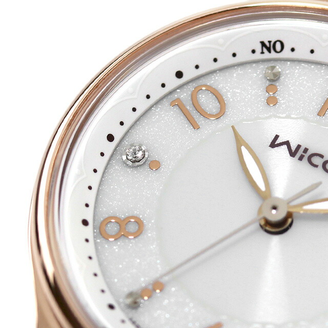 シチズン ウィッカ ソーラーテック電波 腕時計 ブランド レディース 電波ソーラー CITIZEN wicca KS1-864-13 アナログ シルバー ピンクゴールド おしゃれ 防水 軽い 華奢 かわいい プレゼント 女性 実用的
