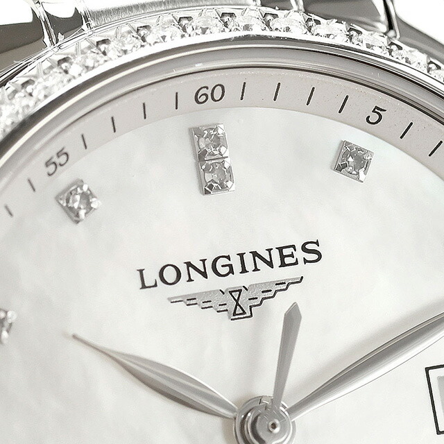 ロンジン マスターコレクション 自動巻き 腕時計 ブランド レディース LONGINES L2.257.0.87.6 アナログ ホワイトシェル 白 スイス製 おしゃれ 防水 かわいい プレゼント 女性 実用的