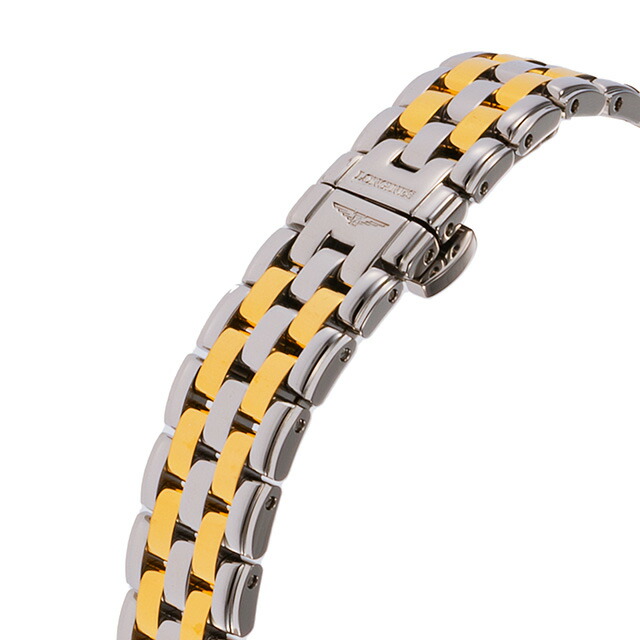 ロンジン フラッグシップ 自動巻き 腕時計 ブランド レディース ダイヤモンド LONGINES L4.274.3.57.7 アナログ ブラック シルバー ゴールド 黒 スイス製 おしゃれ 防水 かわいい プレゼント 女性 実用的