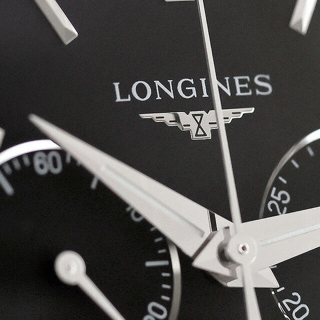 ロンジン ロンジン 1832 自動巻き 腕時計 ブランド メンズ クロノグラフ LONGINES L4.829.4.52.0 アナログ ブラック 黒 スイス製 おしゃれ 防水 プレゼント 男性 実用的
