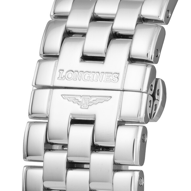 ロンジン フラッグシップ 自動巻き 腕時計 ブランド メンズ LONGINES L4.899.4.21.6 アナログ ホワイト 白 スイス製 おしゃれ 防水 プレゼント 男性 実用的