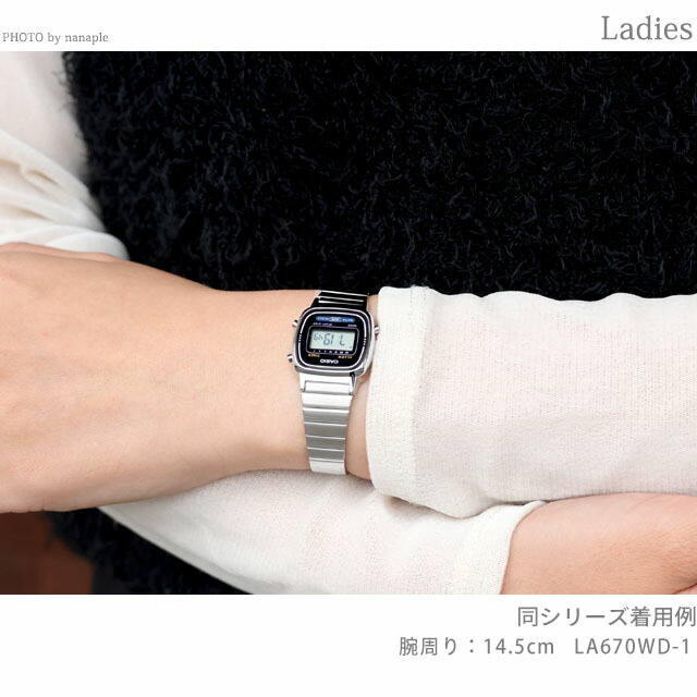 カシオ チープカシオ CASIO クォーツ 電池式 LA670WA-1 カシオコレクション スタンダード エコパッケ?ジ レディース チプカシ 腕時計 ブランド カシオ casio デジタル ブラック 黒 おしゃれ 防水 軽い 華奢 かわいい プレゼント 女性 実用的 学生 受験生 受験用 試験用