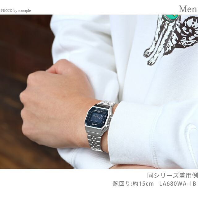 カシオ チープカシオ CASIO クォーツ 電池式 LA680WA-1B スタンダード ヴィンテージ 海外モデル ユニセックス チプカシ メンズ レディース 腕時計 ブランド カシオ casio デジタル ブラック 黒 おしゃれ 防水 かわいい プレゼント 実用的