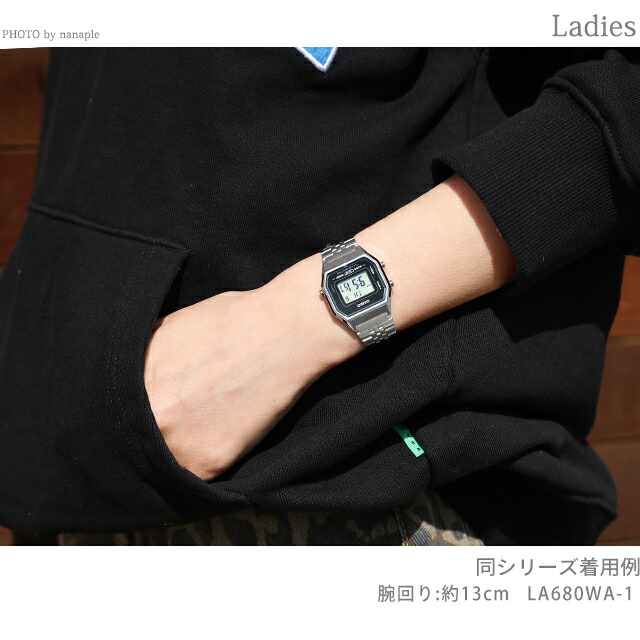 カシオ CASIO クォーツ 電池式 LA680WA-1 スタンダード チプカシ ユニセックス メンズ レディース 腕時計 カシオ casio デジタル ブラック 黒 ブランド おしゃれ 防水 小さい 軽い かわいい プレゼント 実用的