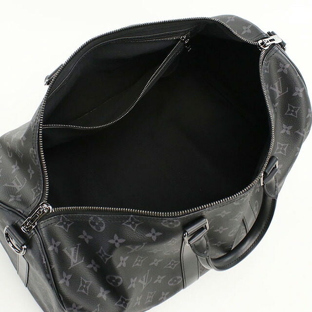 ルイヴィトン ボストンバッグ ユニセックス ブランド LOUIS VUITTON エクリプス キーポル・バンドリエール 45 M40569 ブラック バッグ