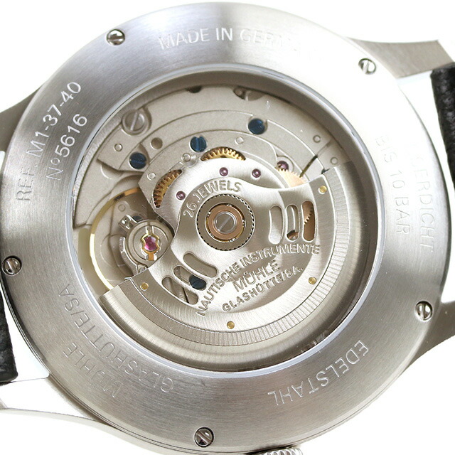 ミューレ・グラスヒュッテ Terrasport II 自動巻き 腕時計 ブランド メンズ Muhle Glashutte M1-37-44-LB アナログ ブラック 黒 ドイツ製