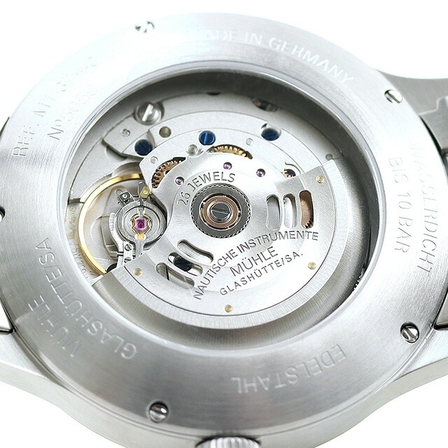 ミューレ・グラスヒュッテ Terrasport II 自動巻き 腕時計 ブランド メンズ Muhle Glashutte M1-37-44-MB アナログ ブラック 黒 ドイツ製