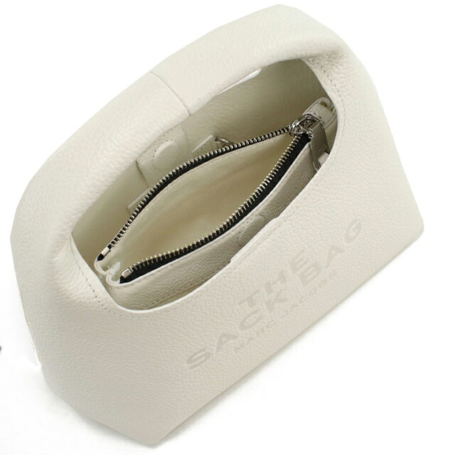 マークジェイコブス ハンドバッグ レディース ブランド MARC JACOBS THE MINI SACK レザー 2F3HSH020H01 ホワイト 軽量 小さめ 手提げ 高級 おしゃれ プレゼント 女性 実用的 かわいい