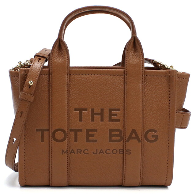 マークジェイコブス トートバッグ レディース ブランド MARC JACOBS MINI TRAVELER TOTE 2WAY レザー H009L01SP21 ブラウン 軽量 手提げ 高級 おしゃれ プレゼント 女性 実用的 かわいい