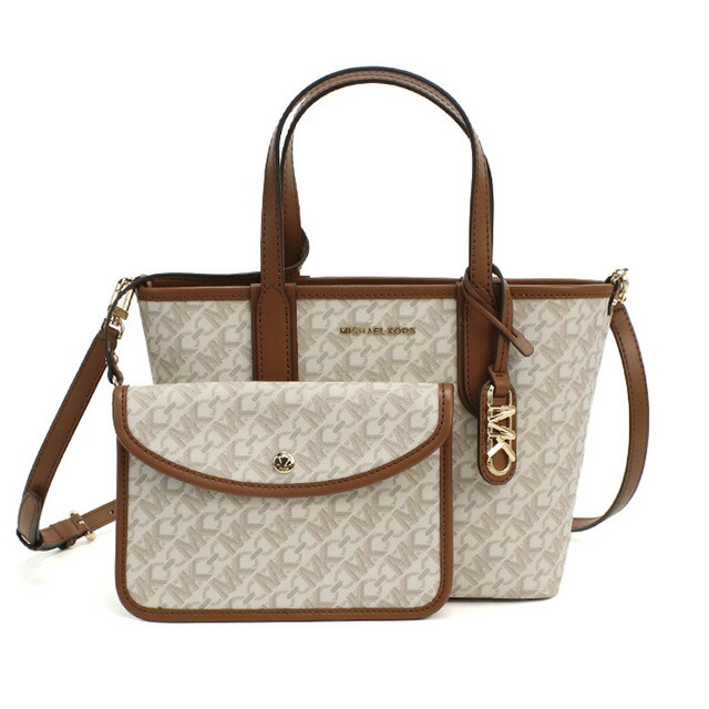 マイケル・コース トートバッグ レディース ブランド MICHAEL KORS ELIZA カンボジア 30R4GZAT0B VANILLA-LUGG ホワイト系 バッグ 軽量 手提げ 高級 おしゃれ プレゼント 女性 実用的 かわいい