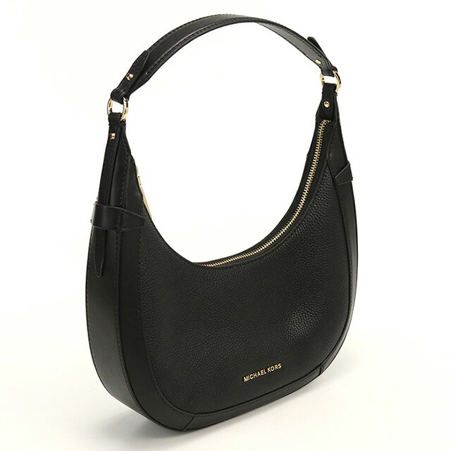 マイケル・コース ショルダーバッグ セミショルダー レディース MICHAEL KORS PRESTON レザー バングラデシュ 30S4G0PL5L BLACK ブラック バッグ 斜めがけ ブランド 高級 おしゃれ プレゼント 女性 実用的 かわいい