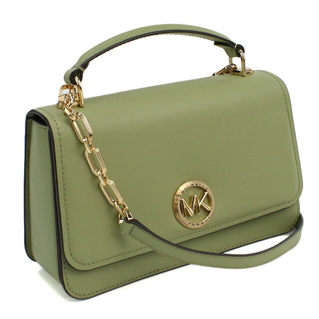 マイケル・コース ハンドバッグ レディース ブランド MICHAEL KORS DELANCEY レザー カンボジア 30T4GD8S6L LIGHT SAGE グリーン系 バッグ 軽量 小さめ 手提げ 高級 おしゃれ プレゼント 女性 実用的 かわいい