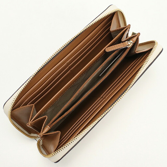 マイケルコース 長財布ラウンドファスナー レディース ブランド MICHAEL KORS JET SET CHARM レザー 32T0GT9E8B ホワイト 財布