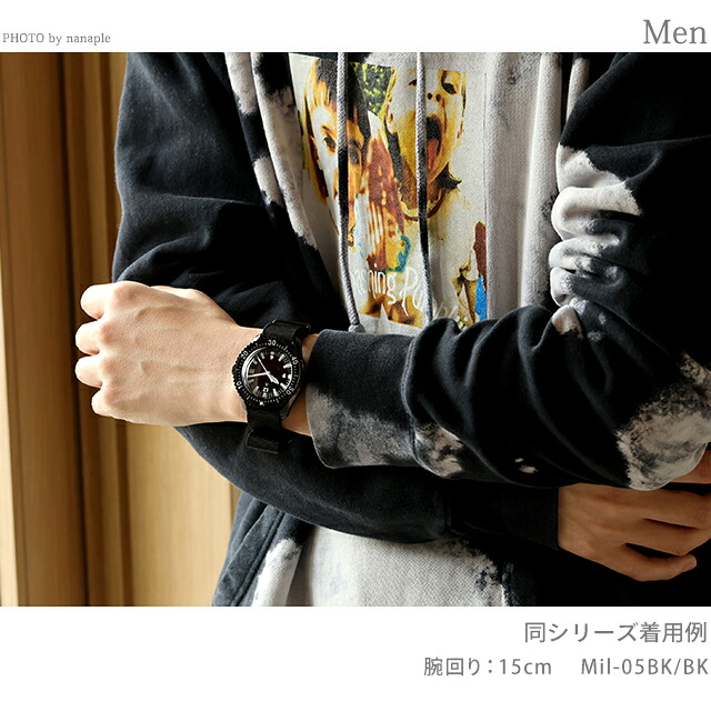 ナバルウォッチ Naval military watch ROYAL Military Diver TYPE 自動巻き 腕時計 ブランド メンズ NAVAL WATCH Mil-05BK/BK アナログ オールブラック 黒 日本製 おしゃれ 防水 プレゼント 男性 実用的