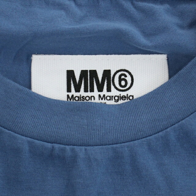 エムエムシックス Tシャツ レディース MM6 コットン100% イタリア S62GD0121 ブルー系 ファッション 選べるモデル