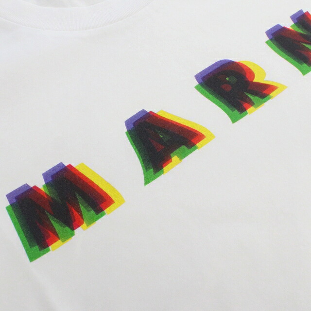 マルニ Tシャツ メンズ MARNI コットン100% ポルトガル HUMU0198PE ホワイト系 ファッション 選べるモデル プレゼント 実用的
