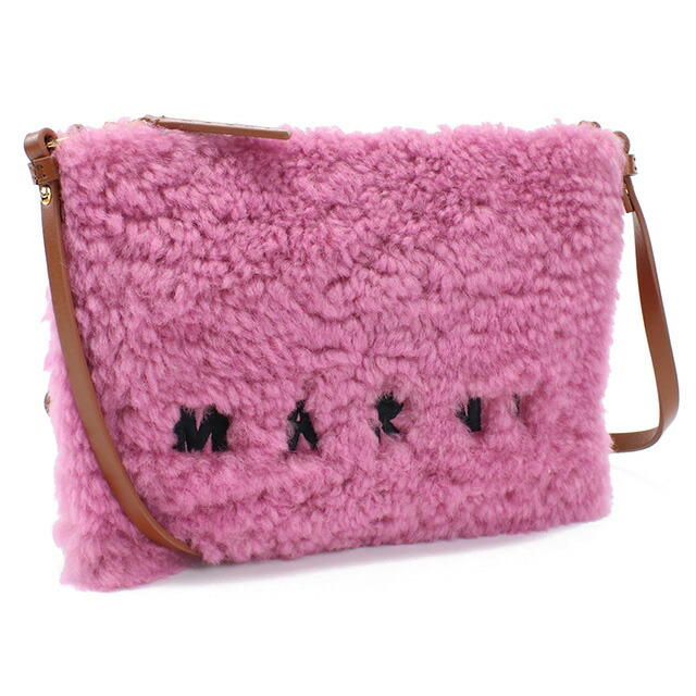 マルニ 斜め掛け ショルダーバッグ レディース ブランド MARNI レザー PHMO0011L0 ピンク系 バッグ