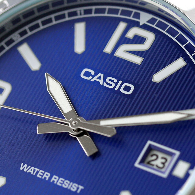 カシオ チープカシオ CASIO クォーツ 電池式 MTP-V004L-2B スタンダード 海外モデル メンズ チプカシ 腕時計 ブランド カシオ casio アナログ ブルー おしゃれ 防水 小さい 軽い かわいい プレゼント 実用的 学生 受験生 受験用 試験用 受験対応