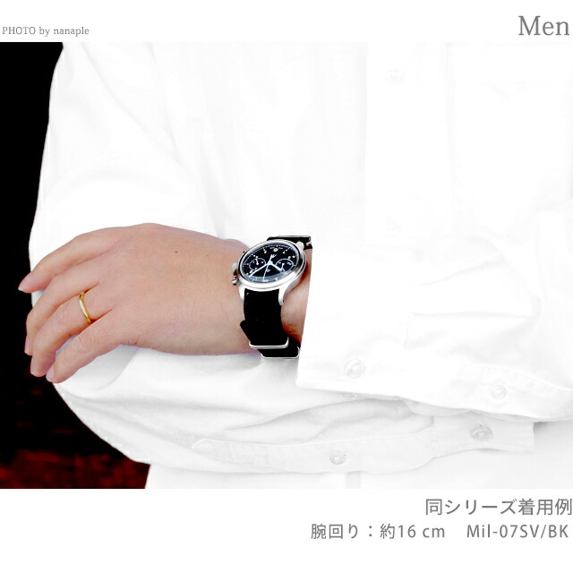 ナバルウォッチ NAVAL MILITARY WATCH British ROYAL Airforce Chronograph TYPE クォーツ 電池式 腕時計 ブランド メンズ クロノグラフ NAVAL WATCH Mil-07SV／WH アナログ ホワイト 白 日本製 おしゃれ 防水 プレゼント 男性 実用的