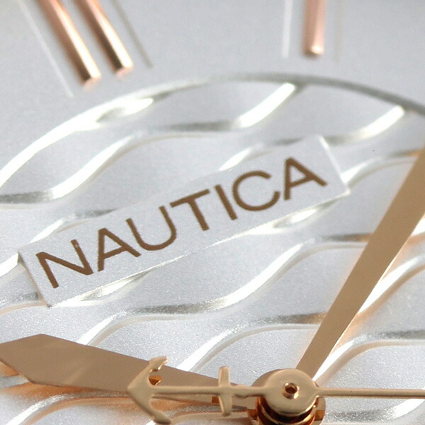ノーティカ NAUTICA レディース 腕時計 シルバー 革ベルト 36mm NAPCGS005 コーラル ゲーブルズ 時計 ブランド おしゃれ 防水 かわいい プレゼント 女性 実用的