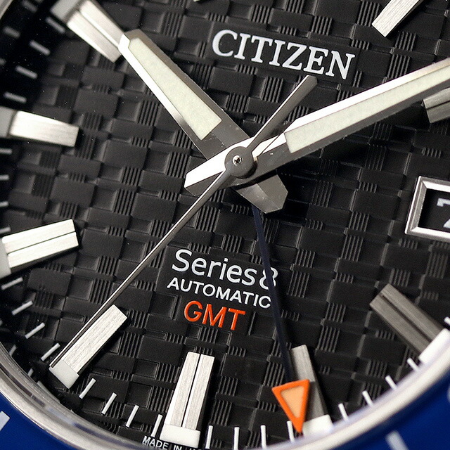 シチズン シリーズ8 メカニカル880 自動巻き 腕時計 メンズ GMT 耐磁2種 CITIZEN Series 8 NB6031-56E アナログ ブラック 黒 日本製 高級 ブランド おしゃれ 防水 文字盤 大きい プレゼント 男性 実用的