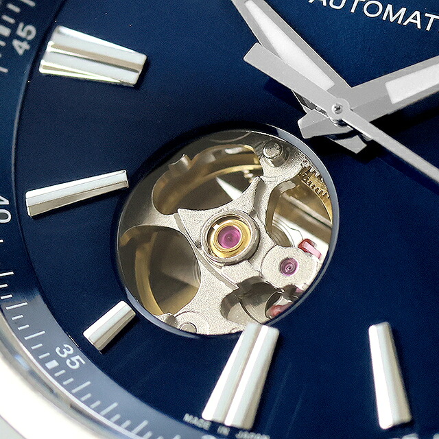 シチズン コレクション メカニカル 自動巻き 腕時計 ブランド メンズ オープンハート CITIZEN COLLECTION NH9150-52L アナログ ブルー 日本製 おしゃれ 防水 プレゼント 男性 実用的