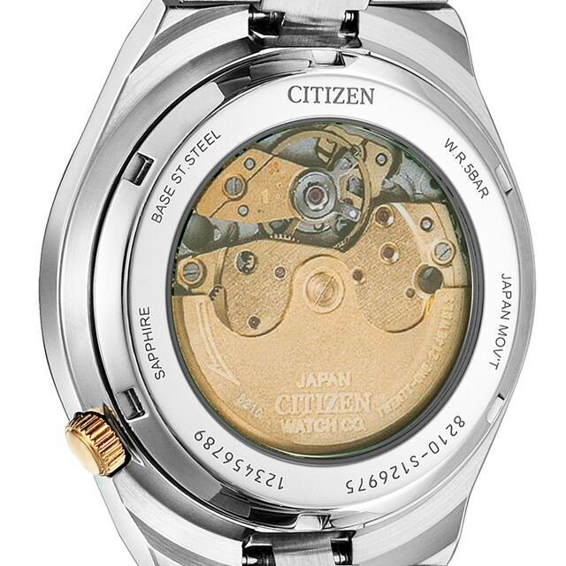シチズン コレクション メカニカル 自動巻き 腕時計 メンズ レディース CITIZEN COLLECTION NJ0154-80H アナログ ブラック ピンクゴールド 黒 ブランド おしゃれ 防水 プレゼント 実用的
