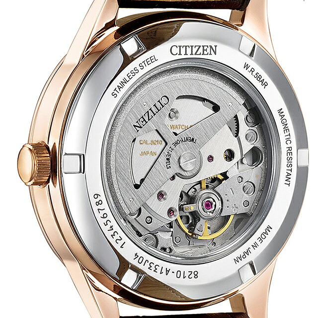シチズン コレクション メカニカル 機械式時計 腕時計 ブランド メンズ CITIZEN COLLECTION NJ0252-05A アナログ シルバー ブラック 黒 日本製 おしゃれ 防水 プレゼント 男性 実用的