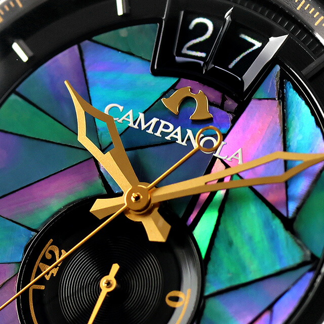 シチズン カンパノラ 25周年記念限定モデル メカニカル 自動巻き 腕時計 ブランド メンズ 数量限定 CITIZEN CAMPANOLA NZ0004-57E アナログ マルチカラー ブラック 黒 高級 おしゃれ 防水 文字盤 大きい プレゼント 男性 実用的