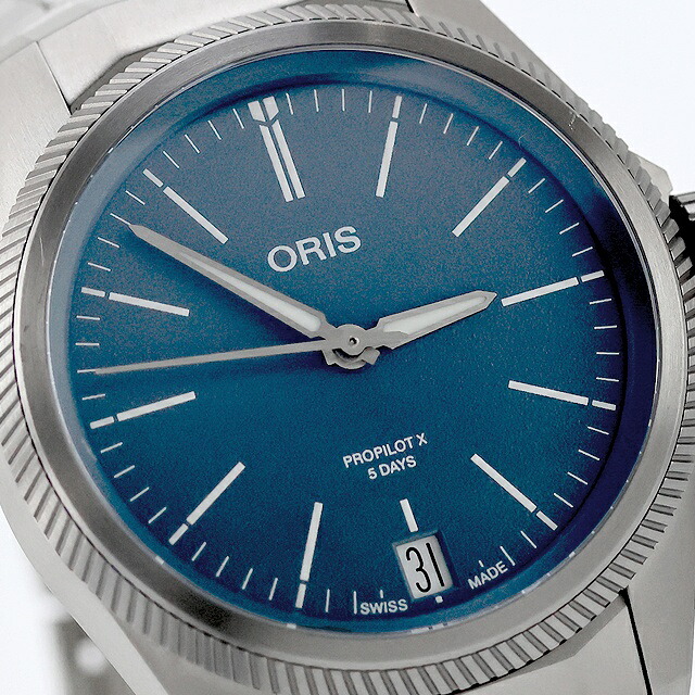 オリス 腕時計 プロパイロットX キャリバー400 39mm スイス製 自動巻き メンズ 400 7778 7155 7 20 01TLC ORIS ブルー 高級 ブランド おしゃれ 防水 プレゼント 男性 実用的