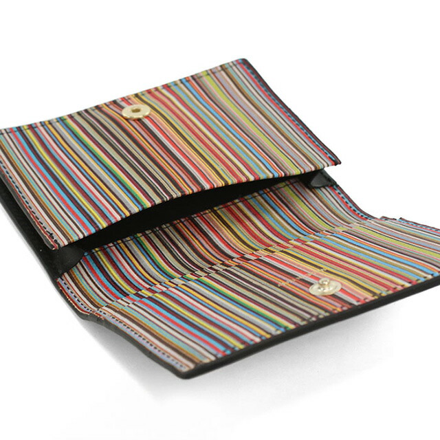 ポール・スミス 名刺入れ メンズ ブランド Paul Smith レザー M1A6758 ブラック 小物 高級 おしゃれ プレゼント 実用的