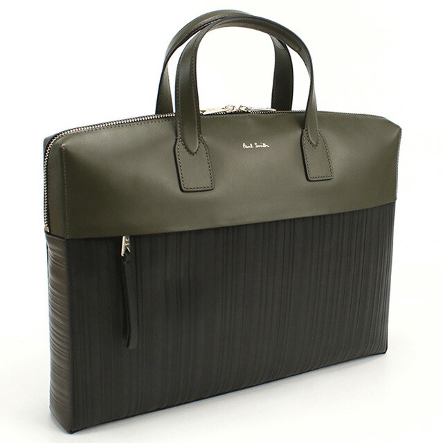 ポール・スミス ブリーフケース メンズ Paul Smith レザー タイ M1A7167 GREEN カーキ ブラック バッグ 軽量 A4 ノートpc ブランド 高級 おしゃれ プレゼント 男性 実用的 かっこいい
